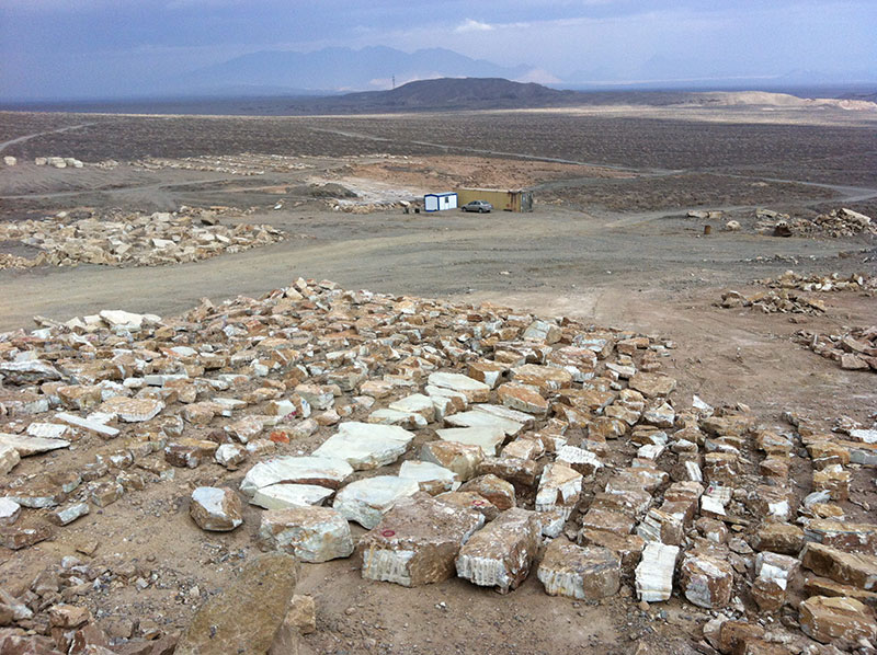 Green onyx mine in Kerman province