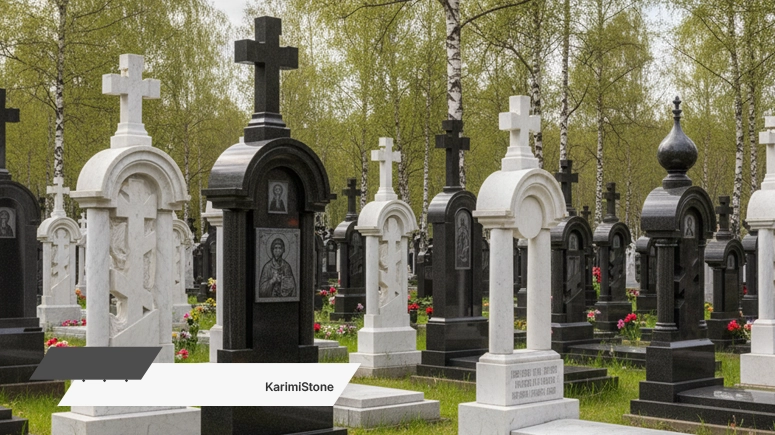 Tombstone in Russia - Karimi Stone