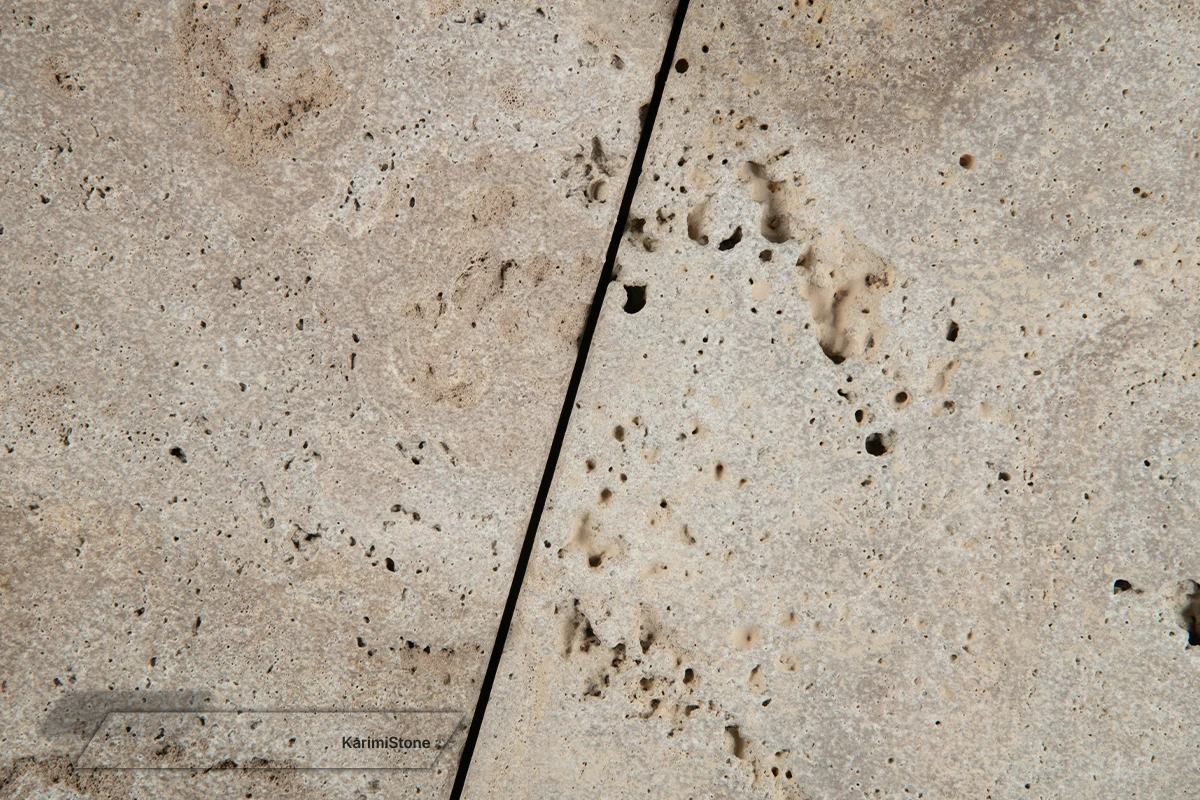 Beige Travertine Cruscut Sandblasted 1200.800 – 03
