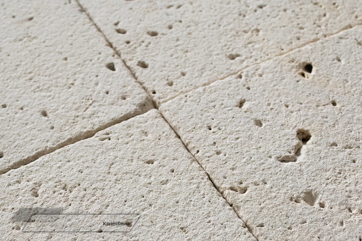 Travertine Beige Cross-cut Sandblasted 1200.800 – 06