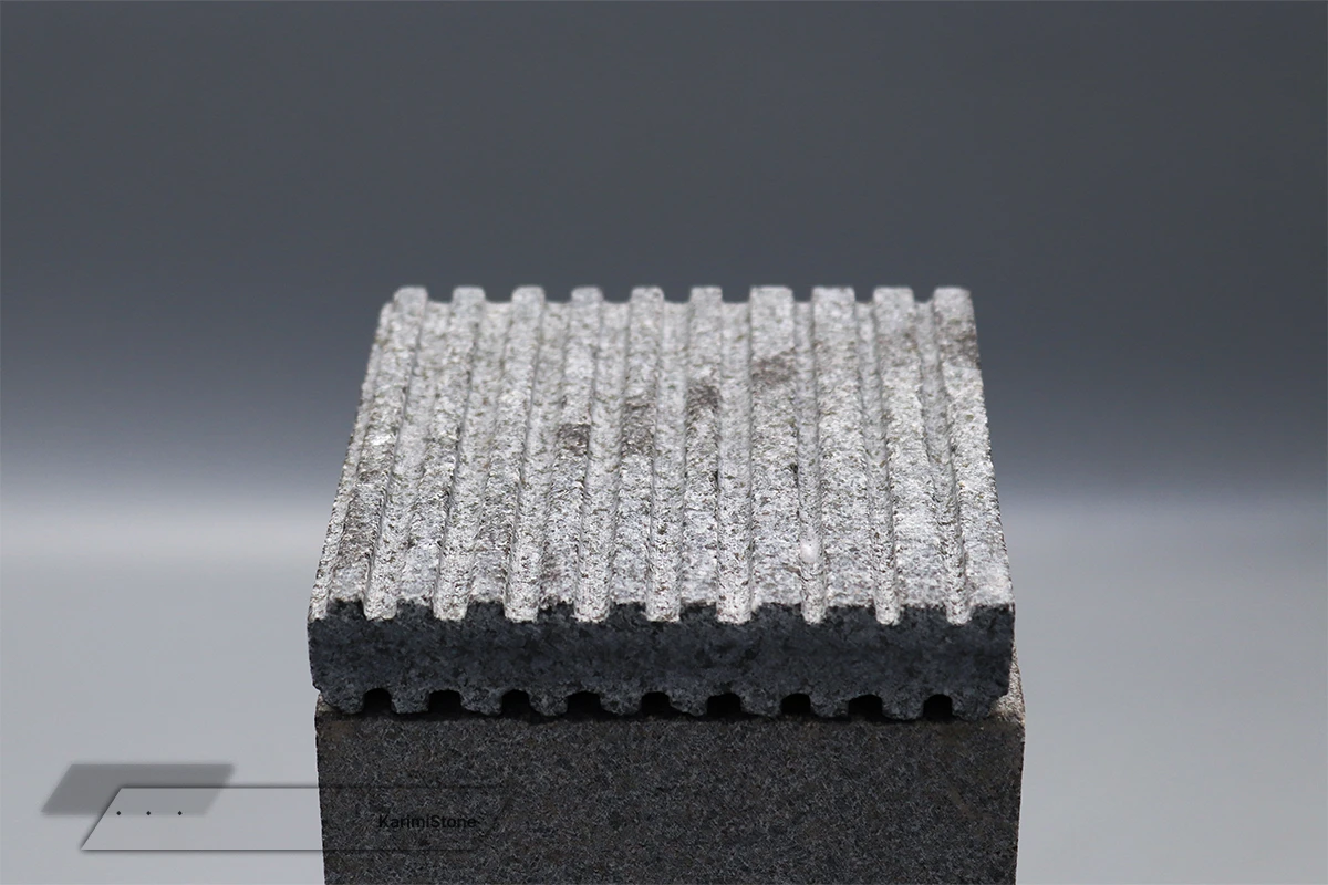 Granite Black Grooved 1200.800 – 04