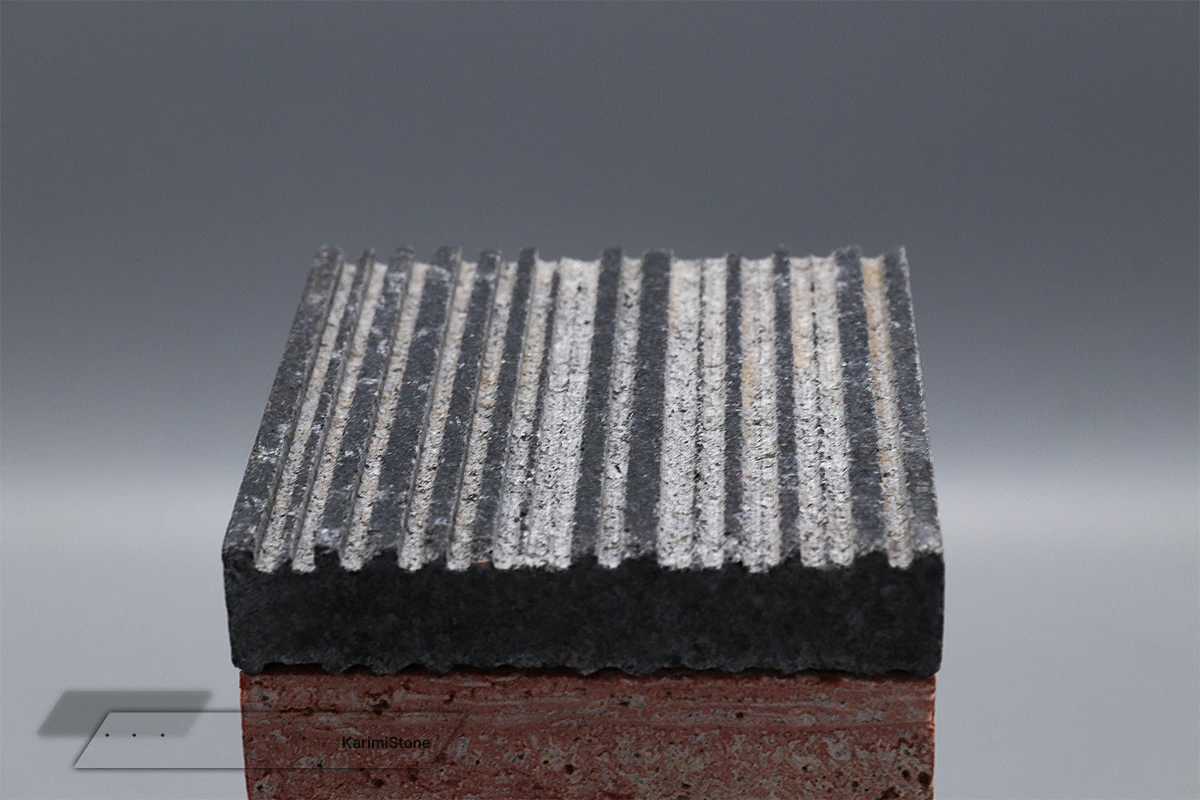 Granite Black Grooved 1200.800 – 05