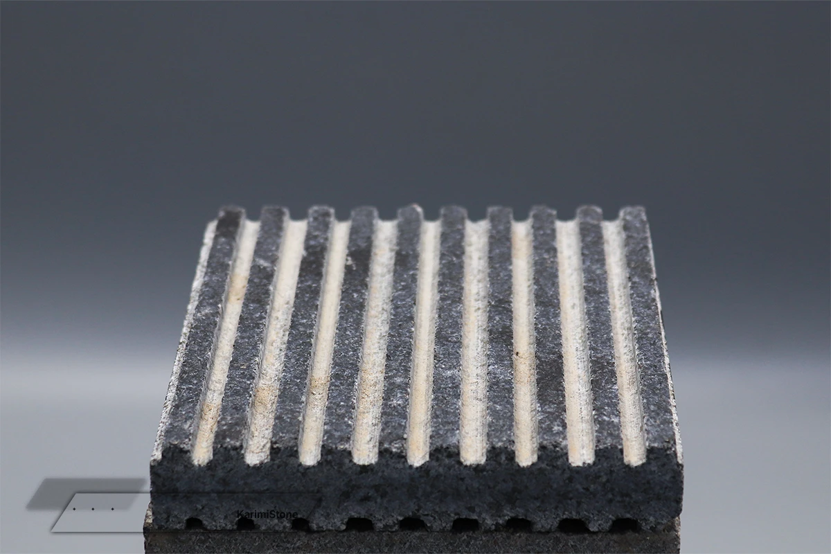 Granite Black Grooved 1200.800 – 07