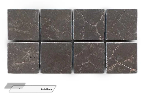 Мрамор серый, брашированная и галтовочная поверхность