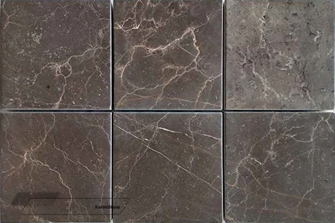 Мрамор серый, брашированная и галтовочная поверхность