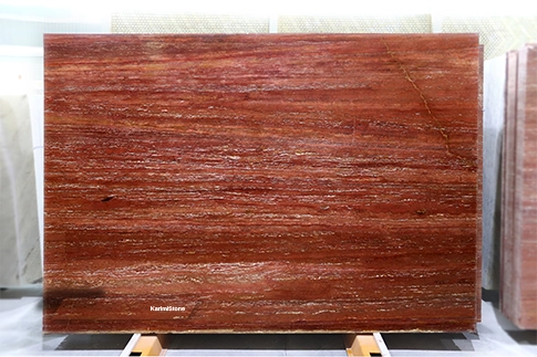 Red Travertine Polished