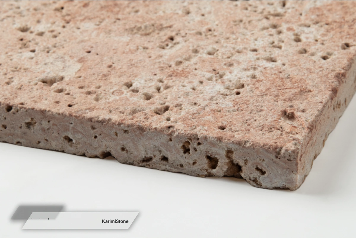Red Travertine Sandblasted 10
