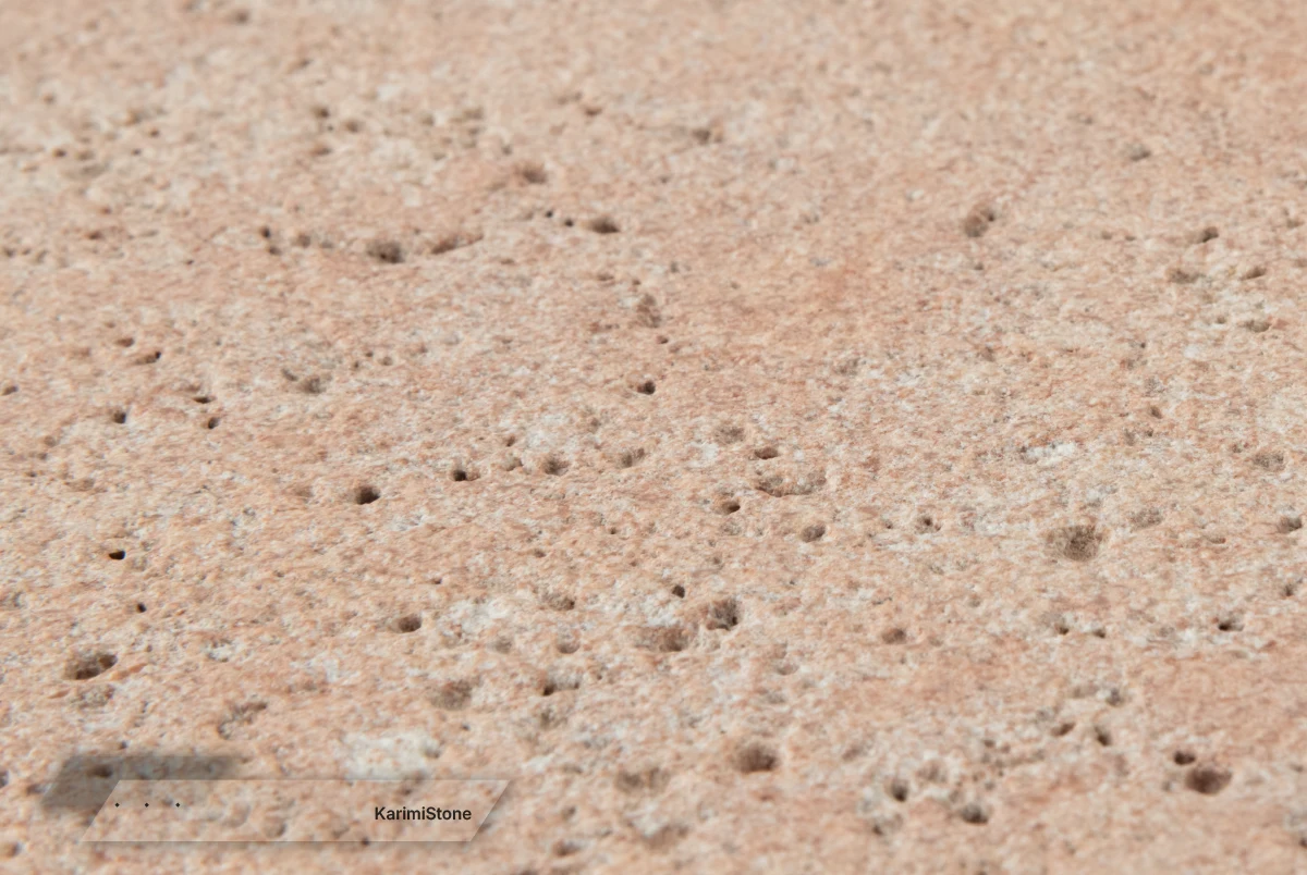 Red Travertine Sandblasted 3