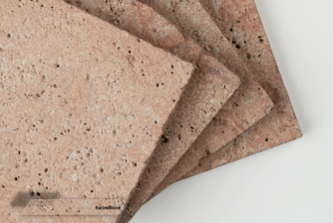 Red Travertine Sandblasted