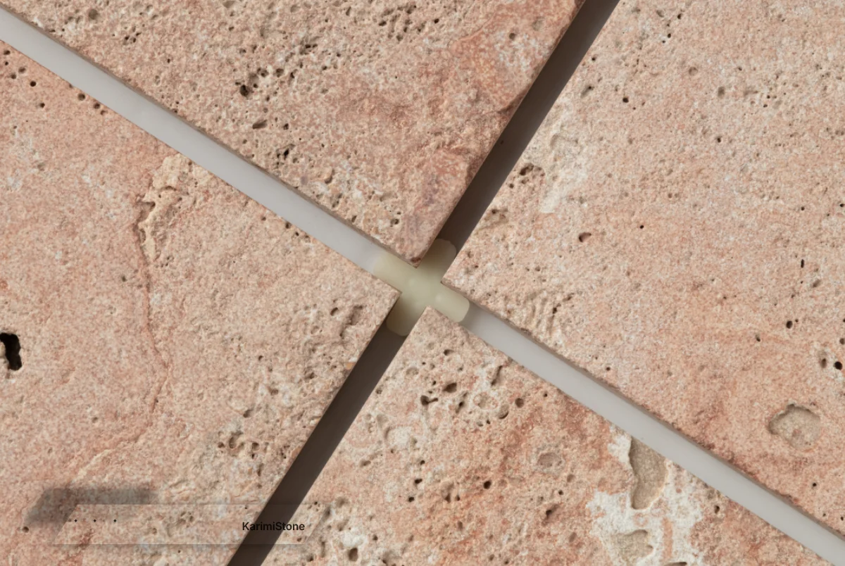 Red Travertine Sandblasted 8