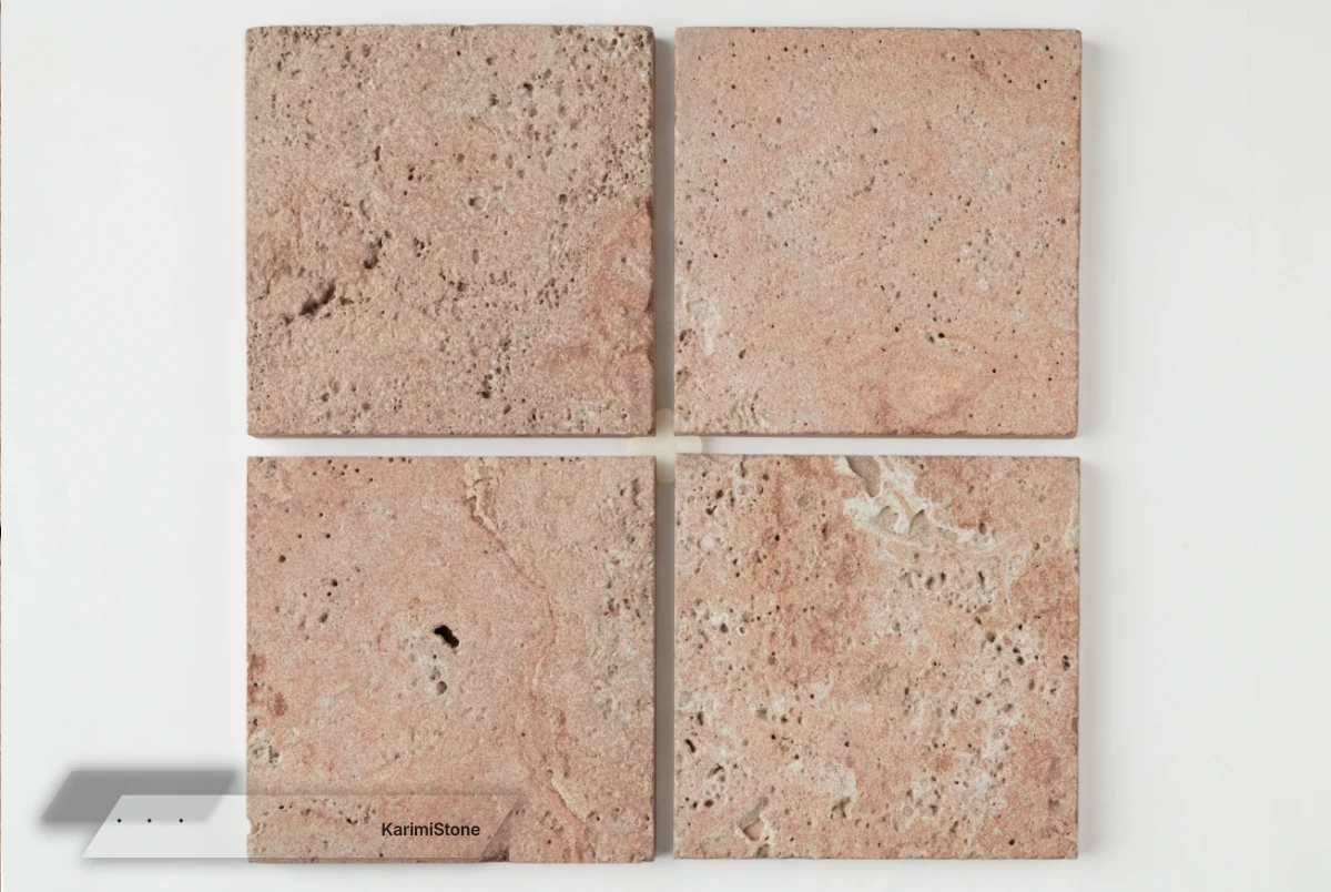 Red Travertine Sandblasted 9