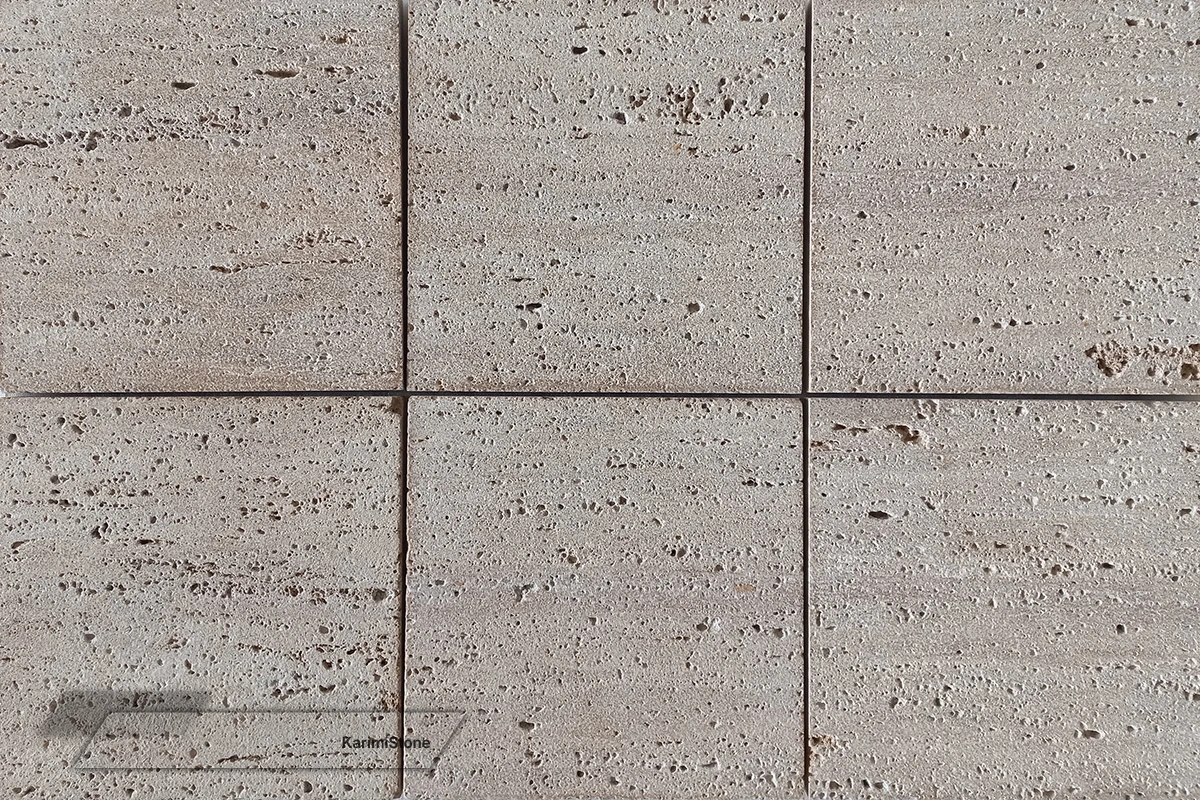 Travertine Beige Vein-cut Sandblasted & Brushed 1200.800 – 02