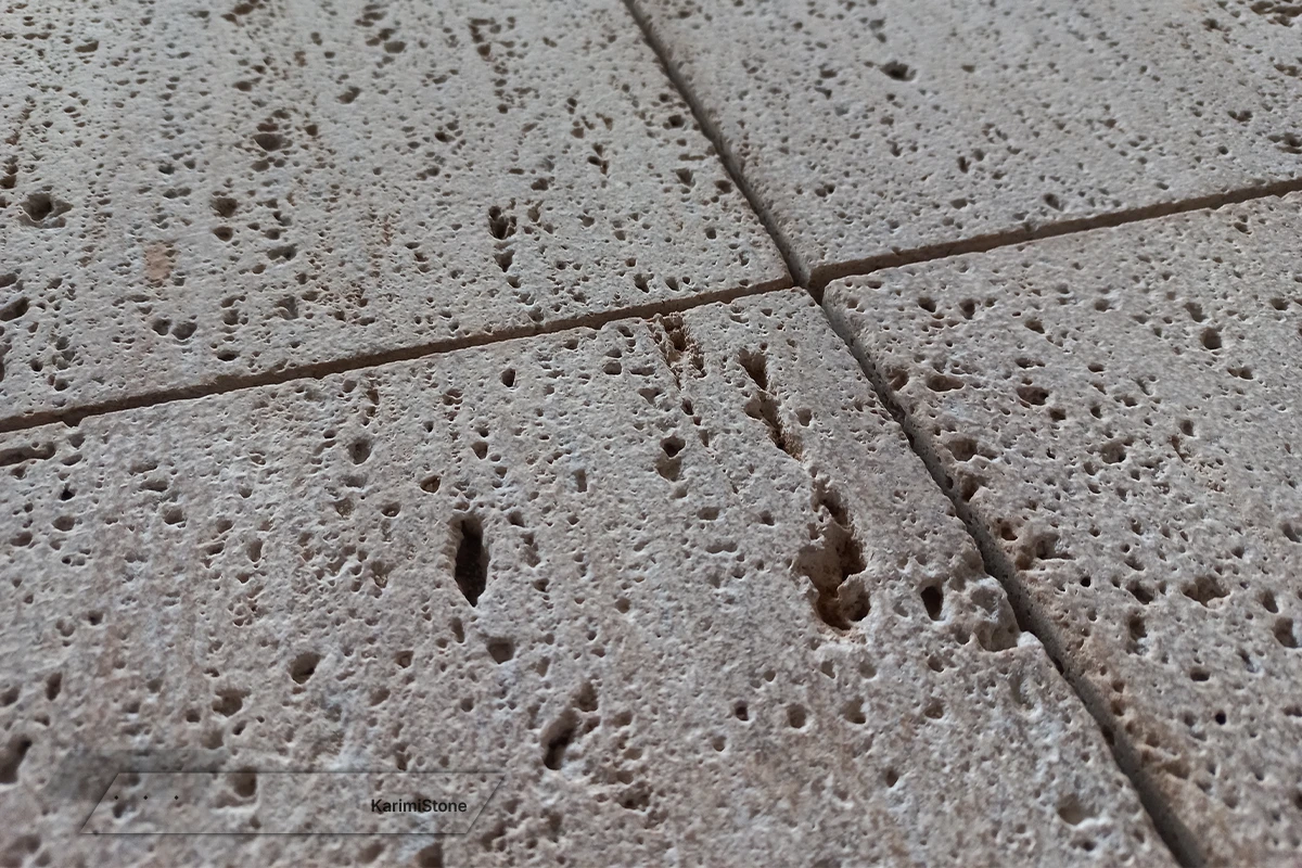 Travertine Beige Vein-cut Sandblasted & Brushed 1200.800 – 03