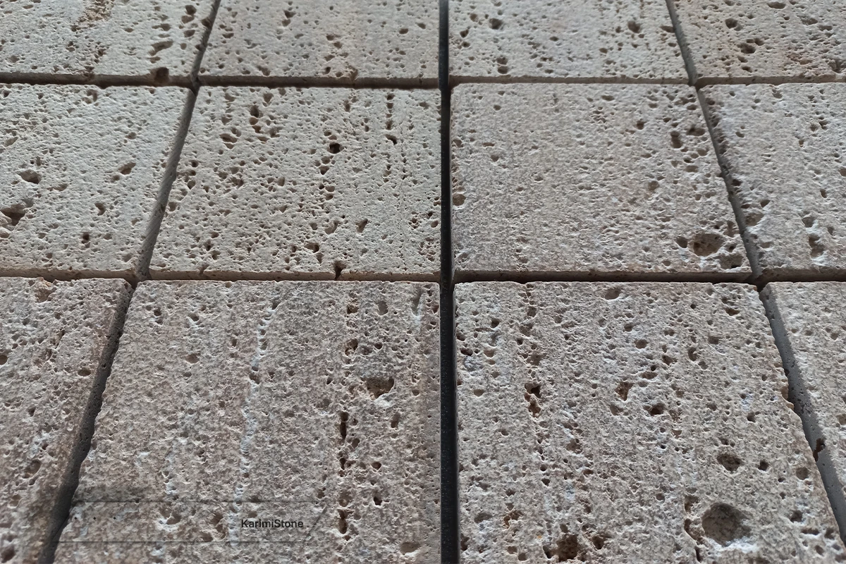 Travertine Beige Vein-cut Sandblasted & Brushed 1200.800 – 05