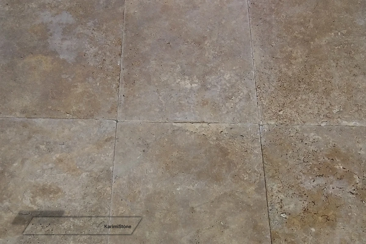 Travertine Brown Cross-cut Honed 1200.800 – 05