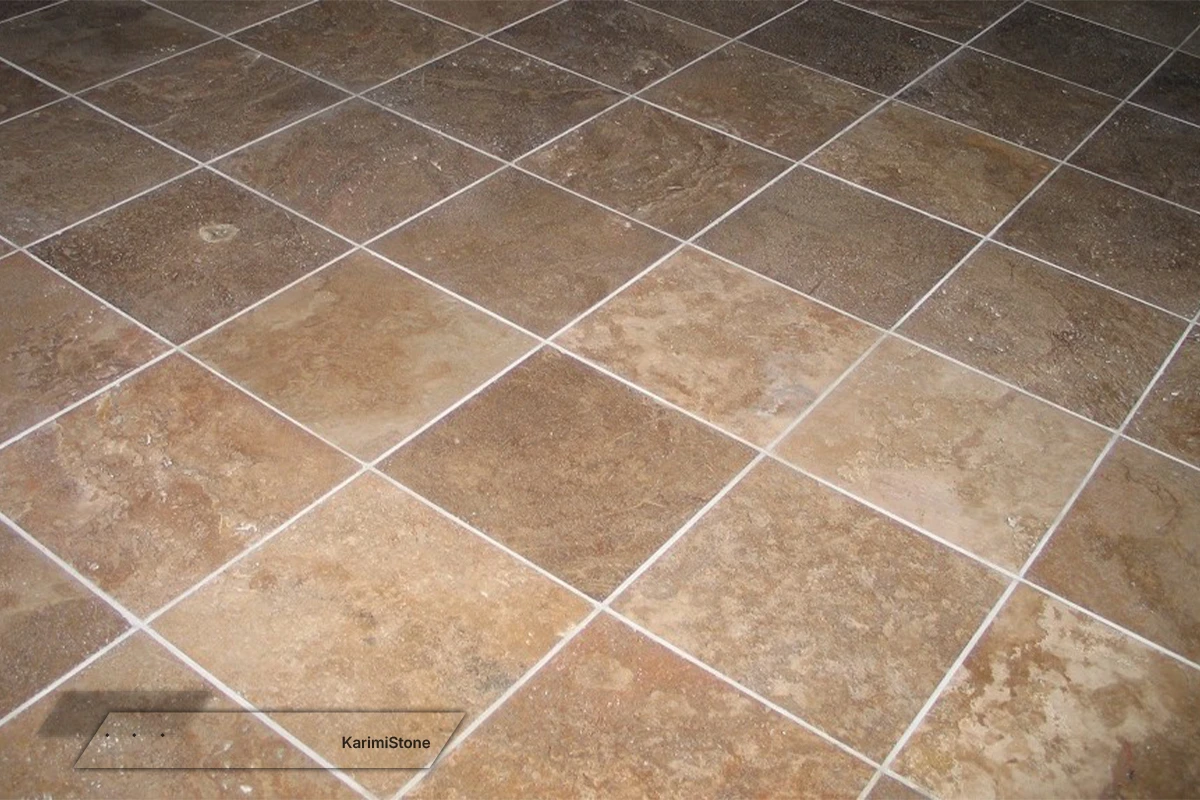 Travertine Brown Cross-cut Honed 1200.800 – 07