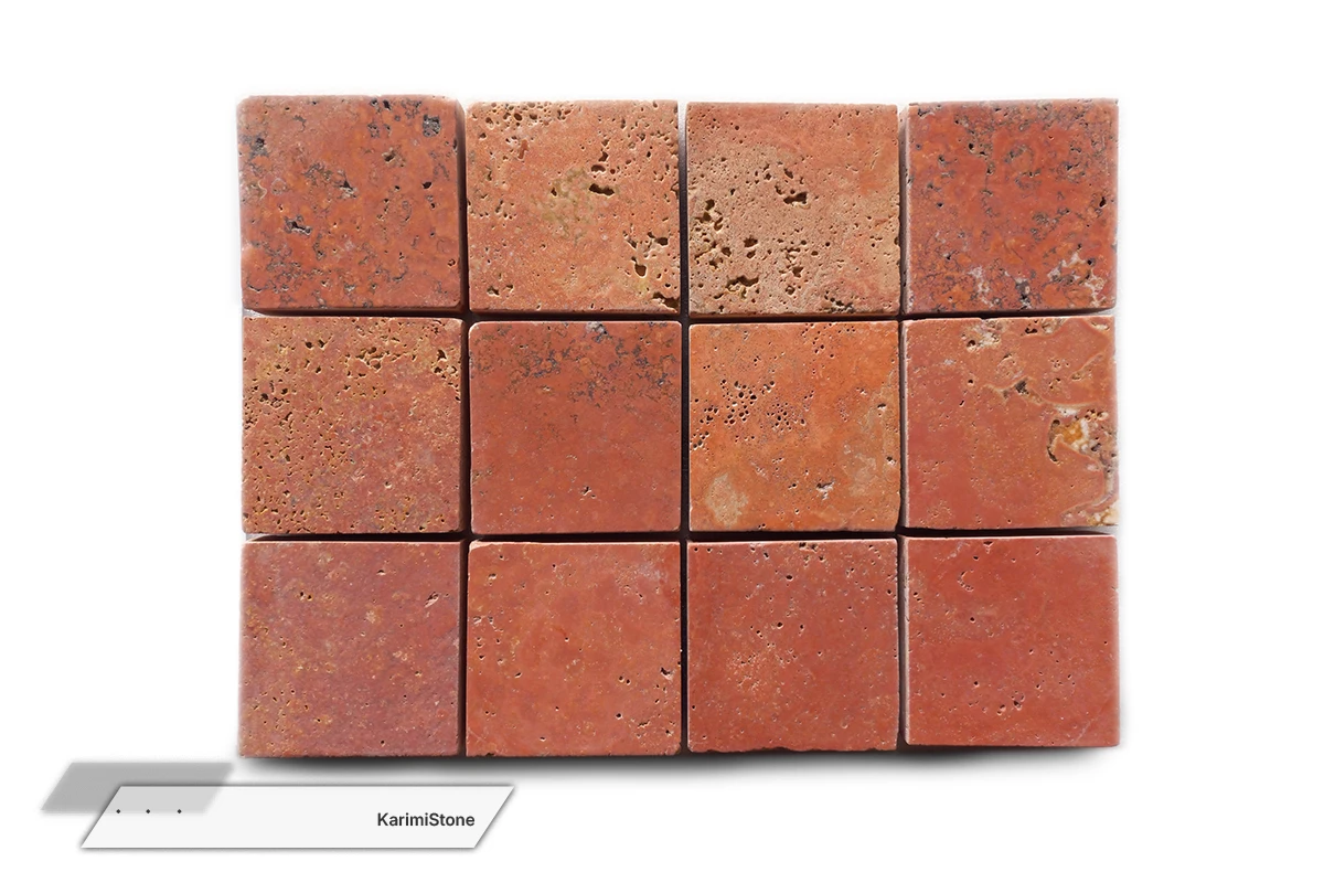 Travertine Red Cross-cut Brushed 1200.800 — 05