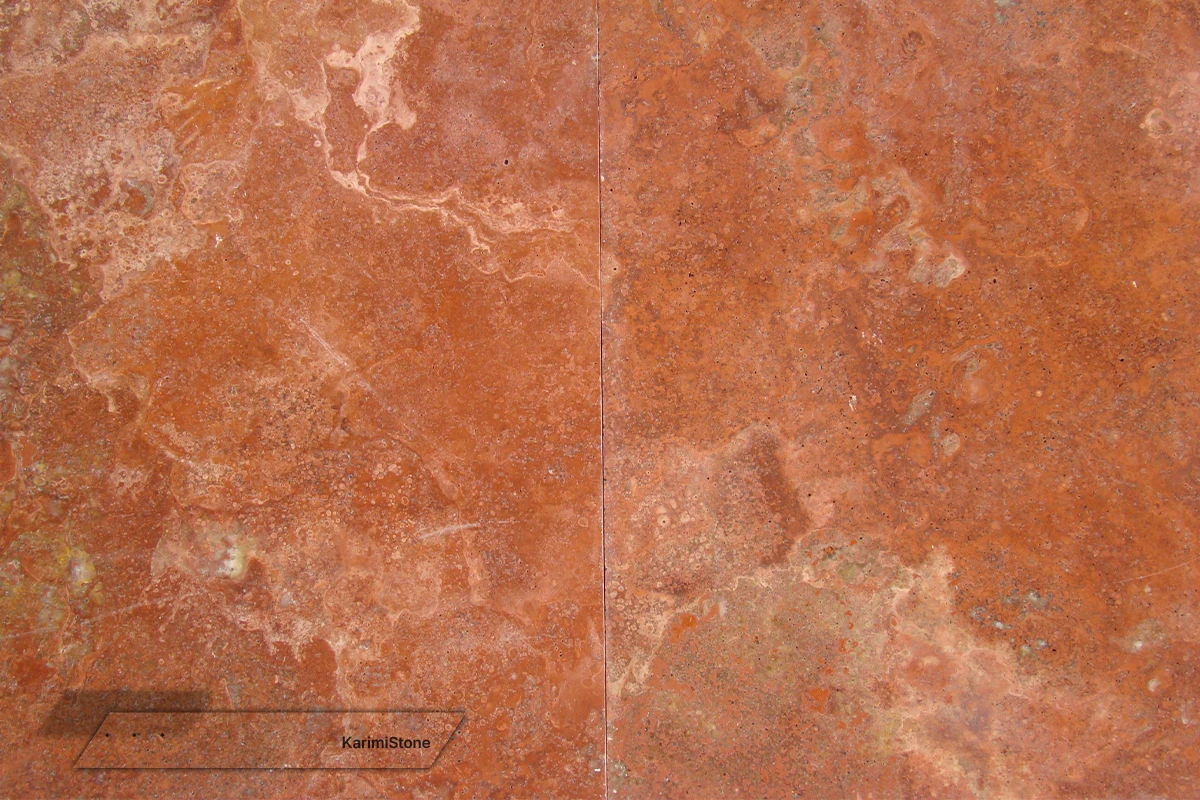 Travertine Red Cross-cut Brushed 1200.800 — 09