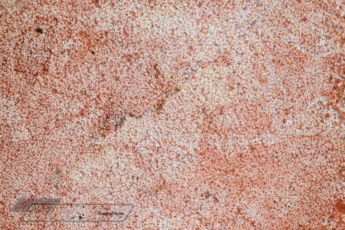 Travertine Red Cross-cut Bush hammered 1200.800 – 04