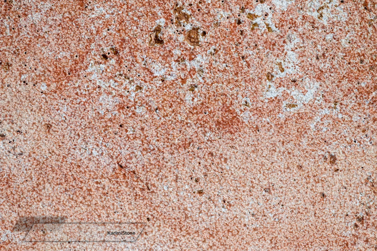 Travertine Red Cross-cut Bush hammered 1200.800 – 05