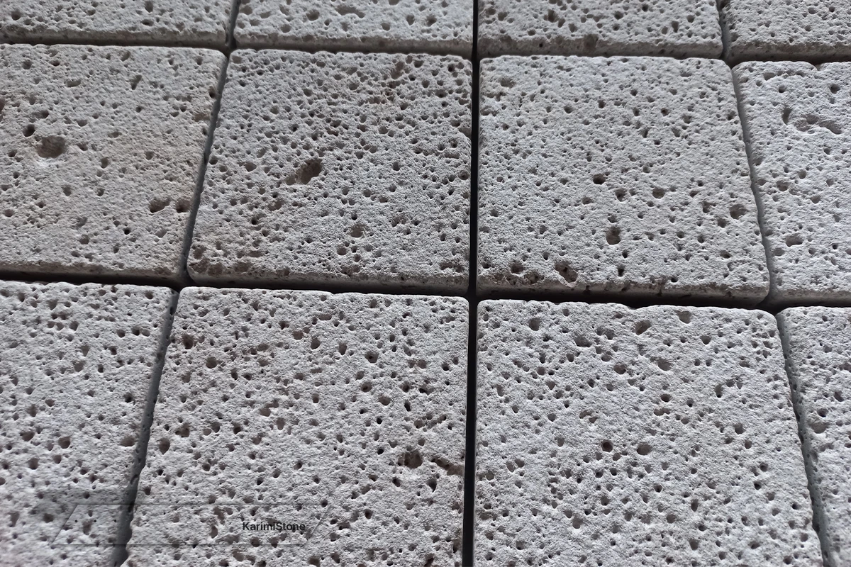 Travertine Silver Cross-cut Sandblasted 1200.800 – 04