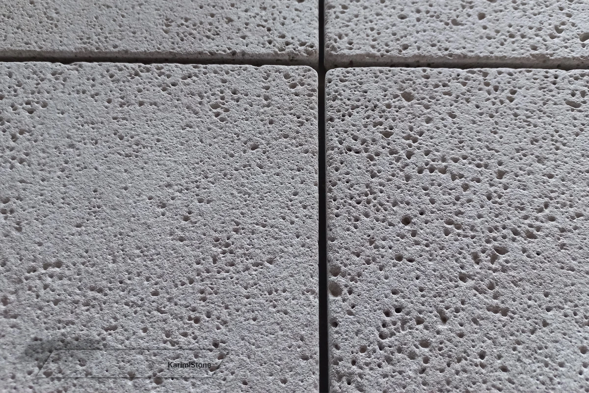 Travertine Silver Cross-cut Sandblasted 1200.800 – 06