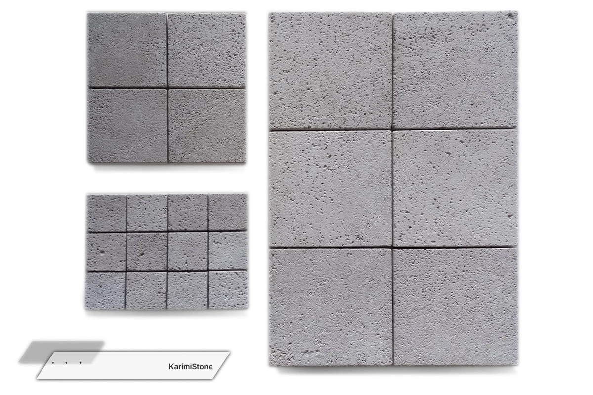 Travertine Silver Cross-cut Sandblasted 1200.800 – 07