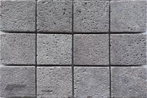 Silver Travertine Sandblasted & Brushed