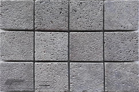 Silver Travertine Sandblasted & Brushed