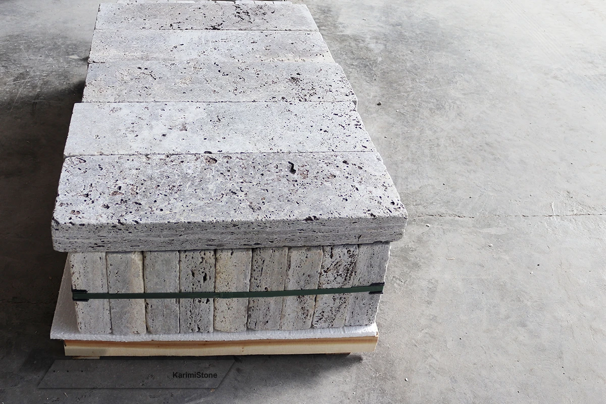 Travertine Silver Cross-cut Saw-cut 1200.800 — 03