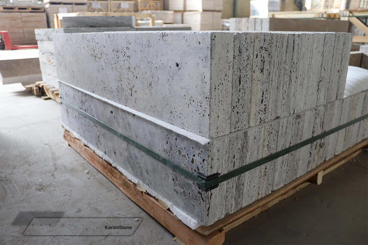 Travertine Silver Cross-cut Saw-cut 1200.800 — 07