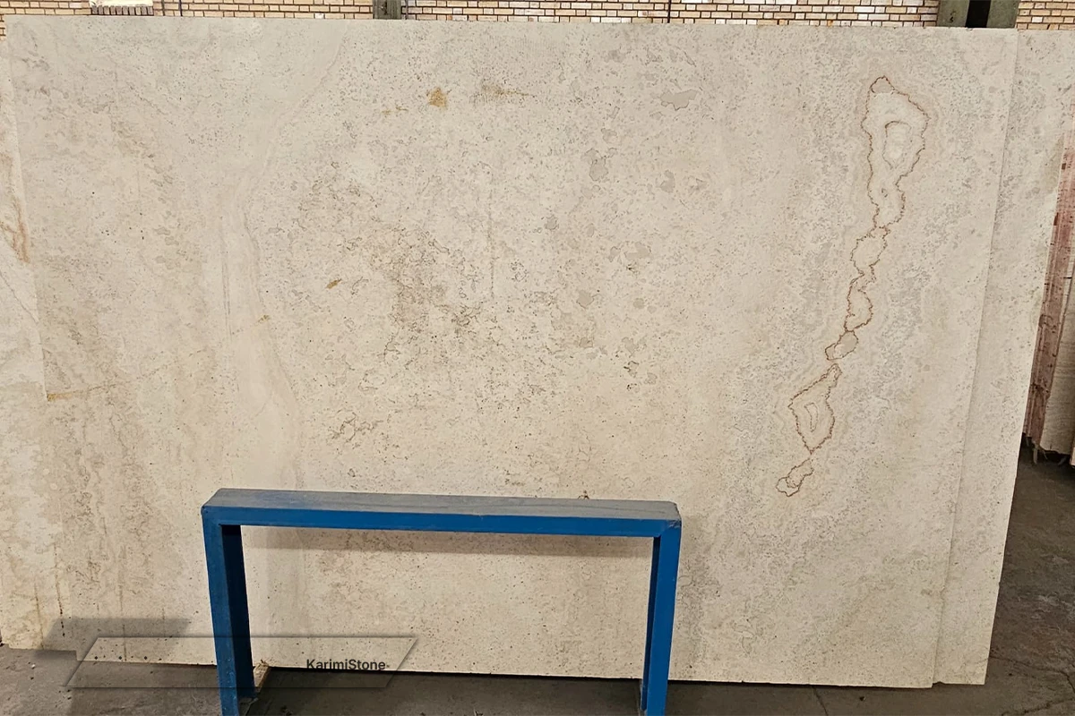 Travertine White Cross-cut Polished 1200.800 – 05