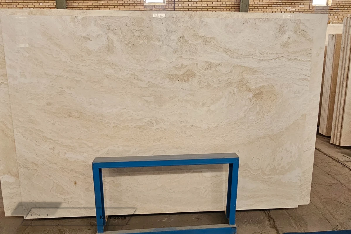 Travertine White Cross-cut Polished 1200.800 – 06