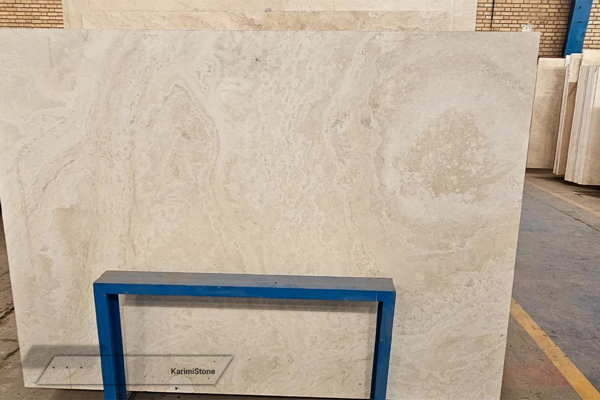 Travertine White Cross-cut Polished 1200.800 – 07