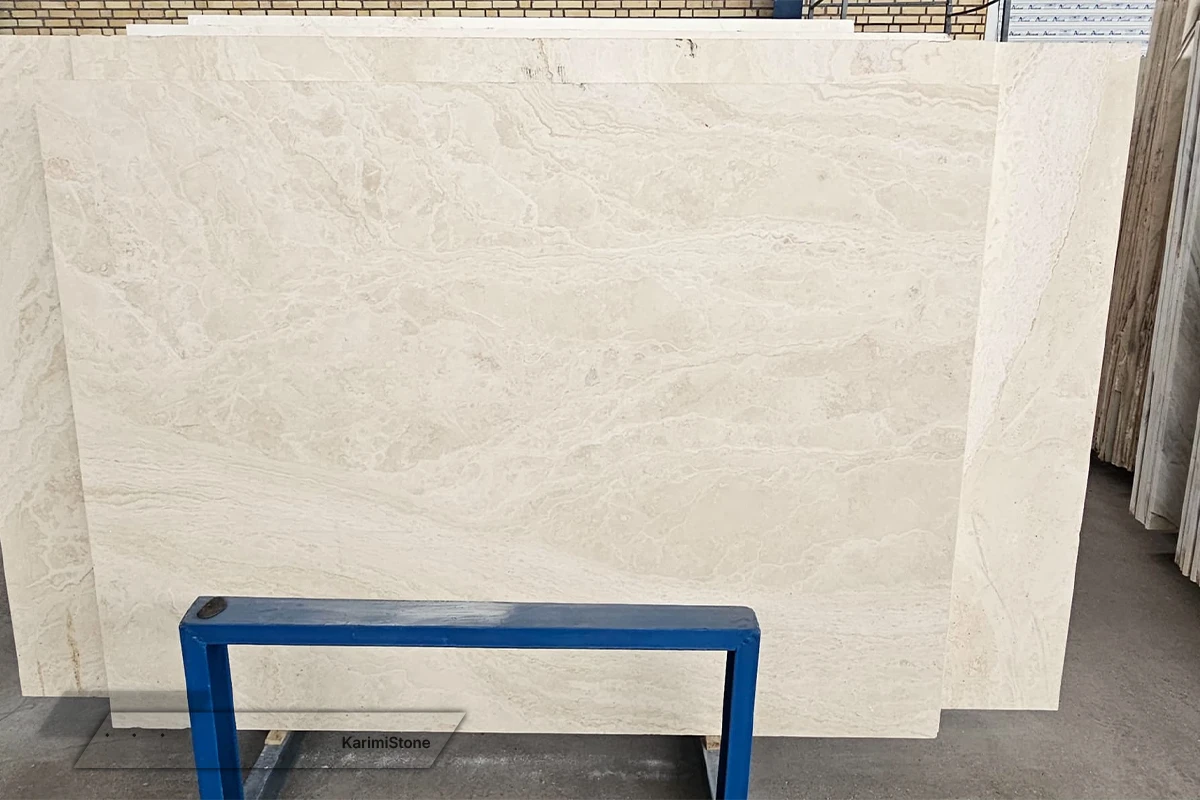 Travertine White Cross-cut Polished 1200.800 – 08