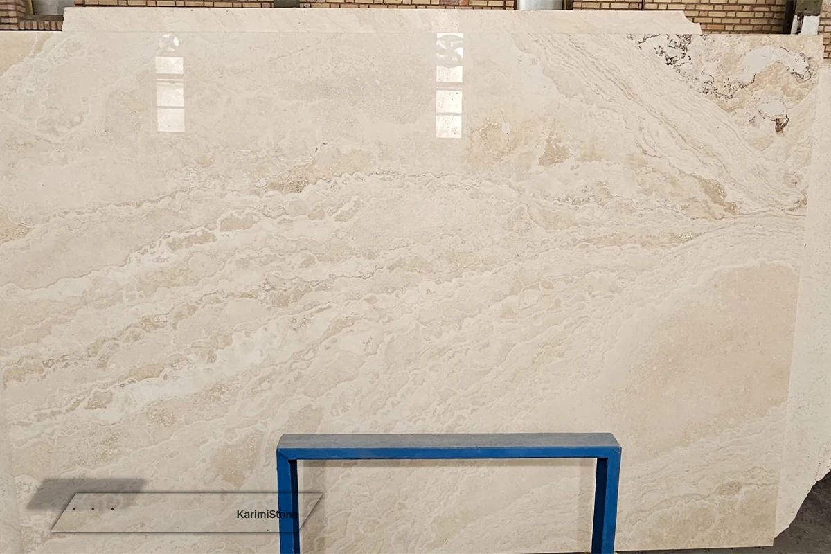 Travertine White Cross-cut Polished 1200.800 – 09