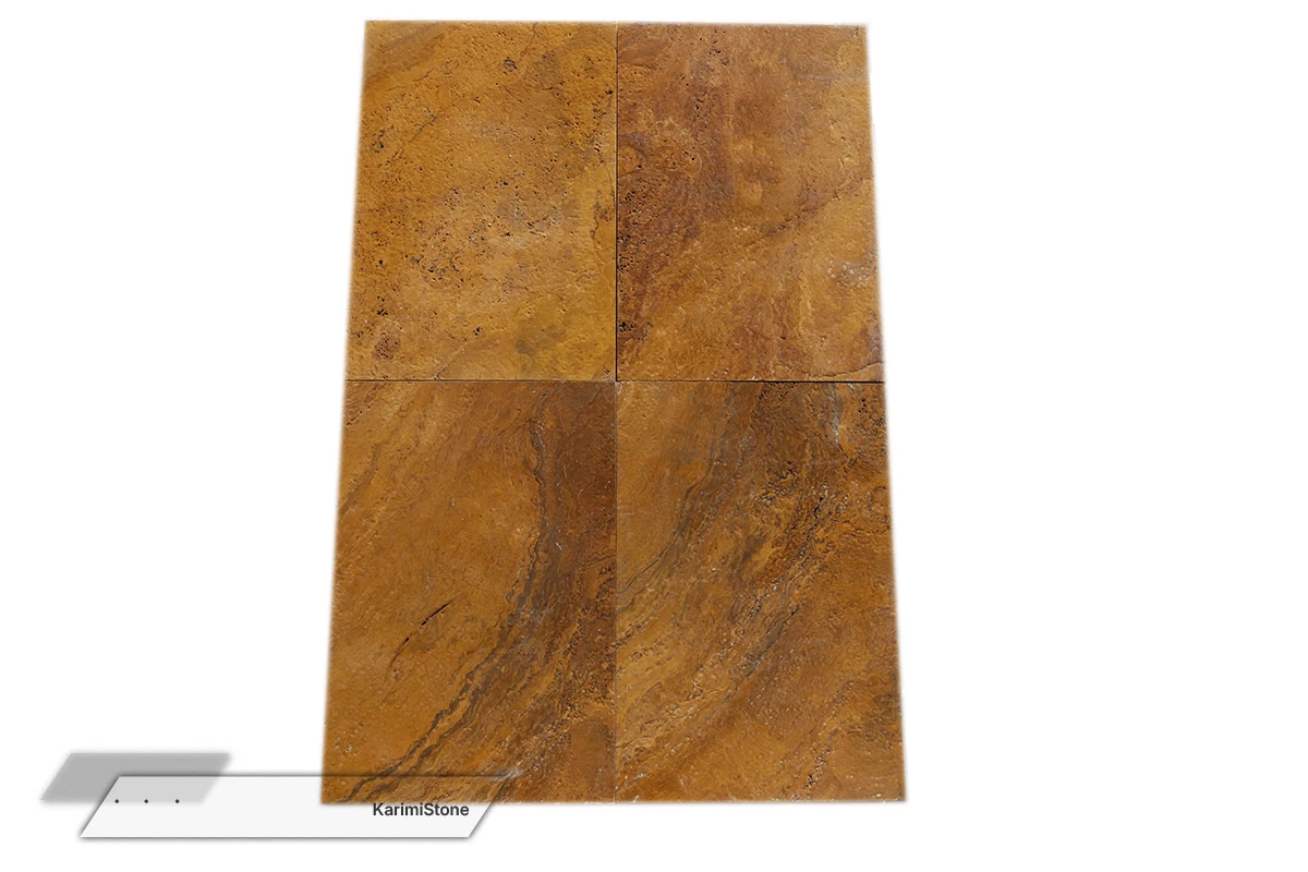 Travertine Yellow Cross-cut Brushed 1200.800 – 04