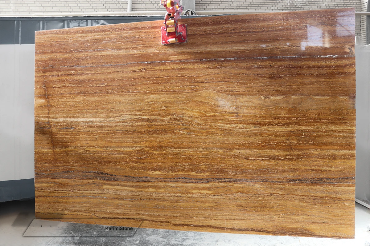 Travertine Yellow Vein-cut Polished 1200.800 — 01