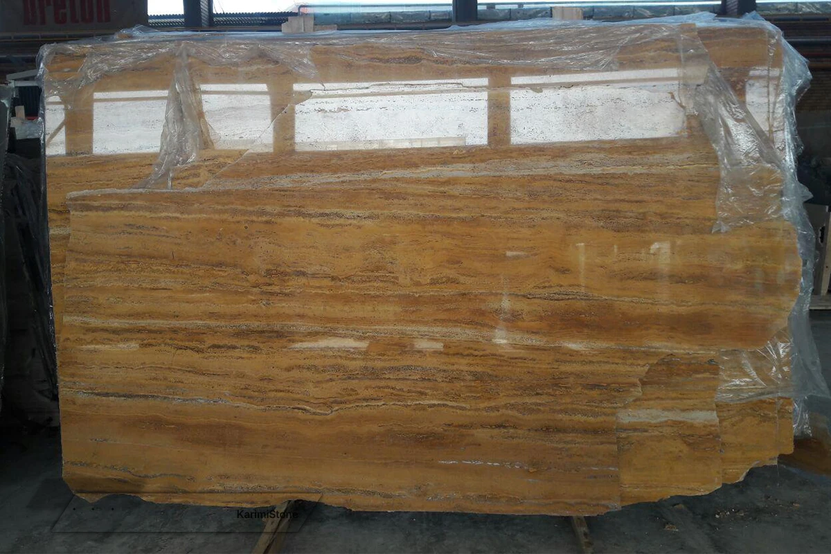 Travertine Yellow Vein-cut Polished 1200.800 — 03