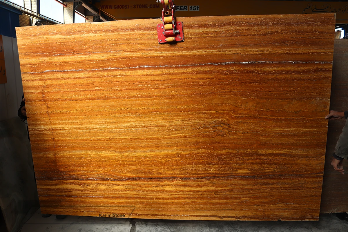 Travertine Yellow Vein-cut Polished 1200.800 — 05