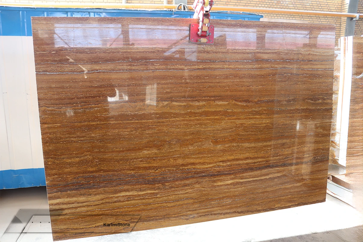 Travertine Yellow Vein-cut Polished 1200.800 — 06