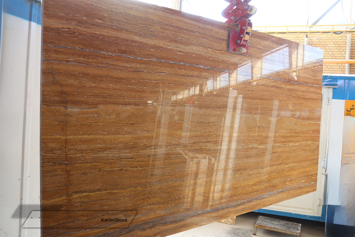 Travertine Yellow Vein-cut Polished 1200.800 — 09