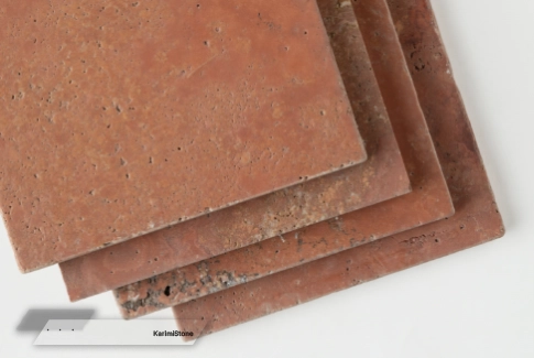 Red Travertine Brushed