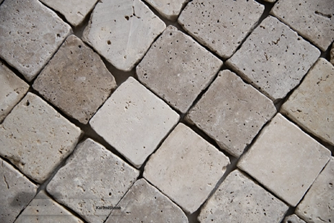 Beige Travertine Honed & Split-Edge