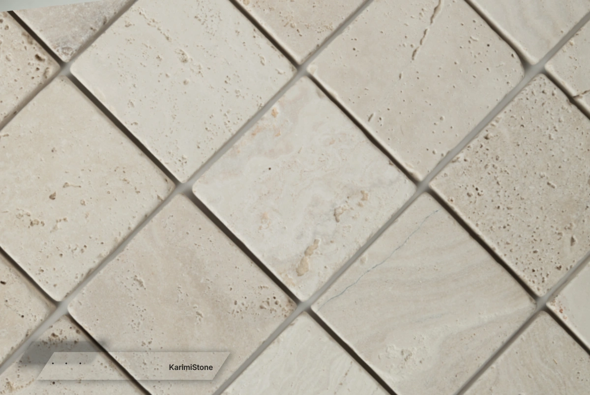 white travertine 10.10 tumble 6